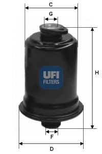 UFI Топливный фильтр 31.712.00