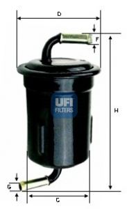UFI Топливный фильтр 31.715.00
