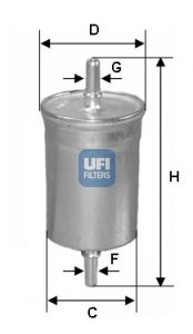 UFI Топливный фильтр 31.718.00