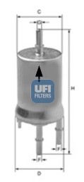 UFI Топливный фильтр 31.853.00