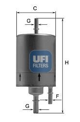 UFI Топливный фильтр 31.919.00