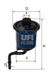 UFI Топливный фильтр 31.927.00