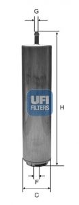 UFI Топливный фильтр 31.952.00