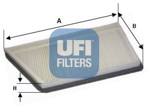 UFI Фильтр, воздух во внутренном пространстве 53.044.00