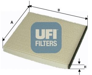UFI Фильтр, воздух во внутренном пространстве 53.053.00