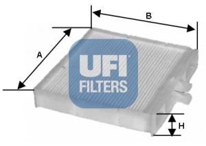 UFI Фильтр, воздух во внутренном пространстве 53.090.00
