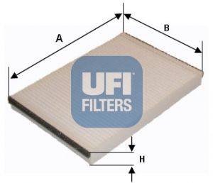 UFI Фильтр, воздух во внутренном пространстве 53.152.00
