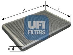 UFI Фильтр, воздух во внутренном пространстве 54.123.00