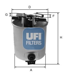 UFI Топливный фильтр 55.393.00