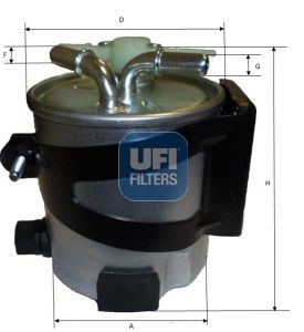UFI Топливный фильтр 55.430.00