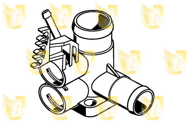 UNIGOM Фланец охлаждающей жидкости 341832