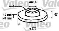 VALEO Тормозной диск 186190