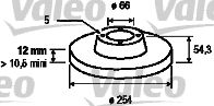 VALEO Тормозной диск 186223
