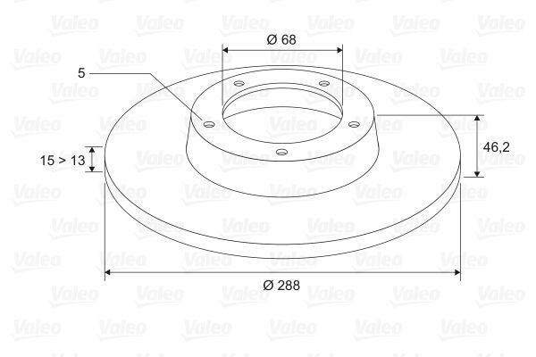 VALEO Тормозной диск 186270