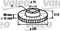 VALEO Тормозной диск 186446