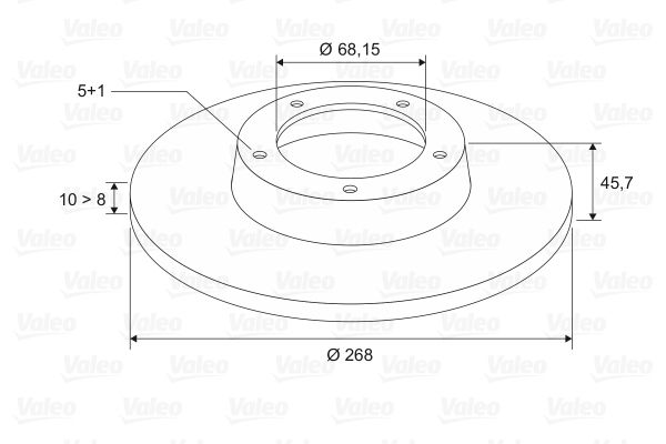 VALEO Тормозной диск 186624