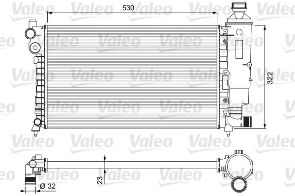 VALEO Radiaator,mootorijahutus 231526