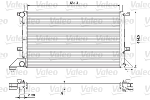 VALEO Radiaator,mootorijahutus 231605