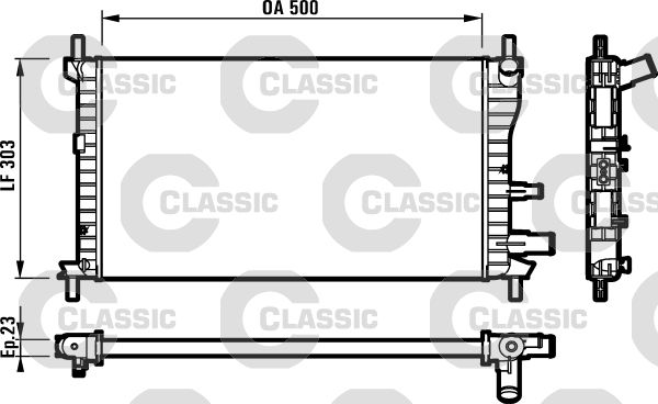 VALEO Radiaator,mootorijahutus 231734