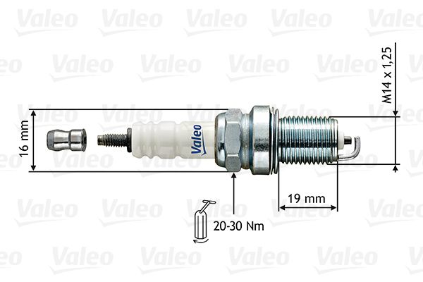 VALEO Свеча зажигания 246853