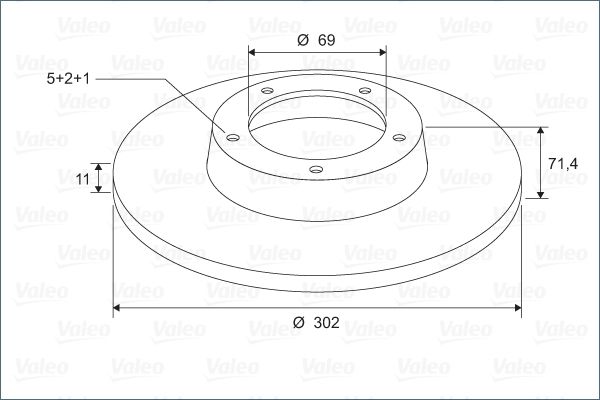 VALEO Тормозной диск 297609