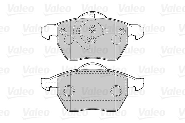 VALEO Комплект тормозных колодок, дисковый тормоз 301008