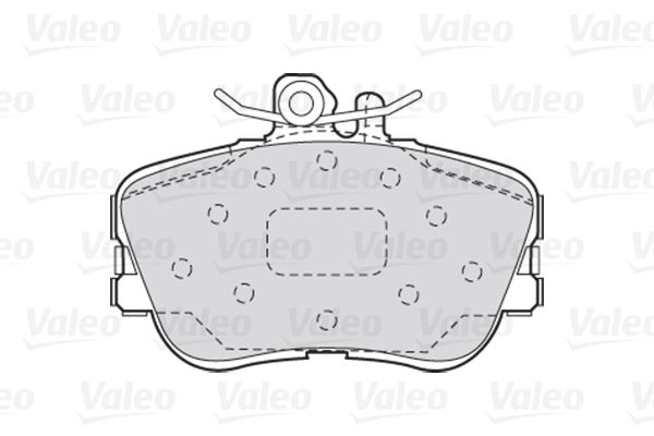 VALEO Piduriklotsi komplekt,ketaspidur 301013