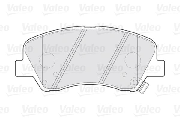 VALEO Комплект тормозных колодок, дисковый тормоз 301021