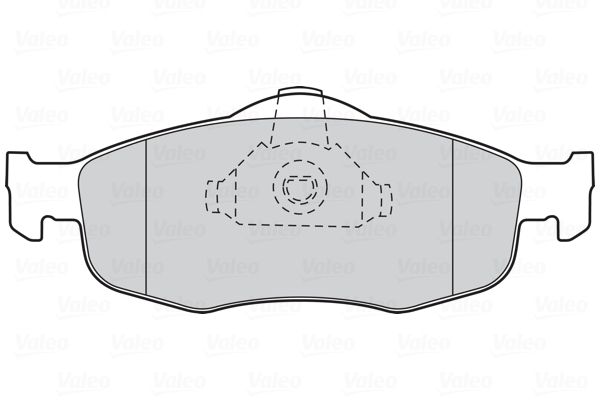 VALEO Комплект тормозных колодок, дисковый тормоз 301034