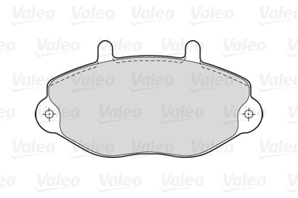 VALEO Комплект тормозных колодок, дисковый тормоз 301037