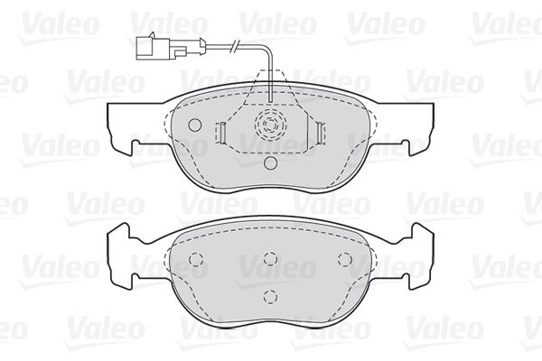 VALEO Комплект тормозных колодок, дисковый тормоз 301040