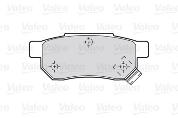 VALEO Комплект тормозных колодок, дисковый тормоз 301053