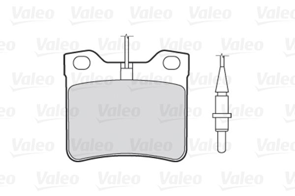 VALEO Piduriklotsi komplekt,ketaspidur 301062