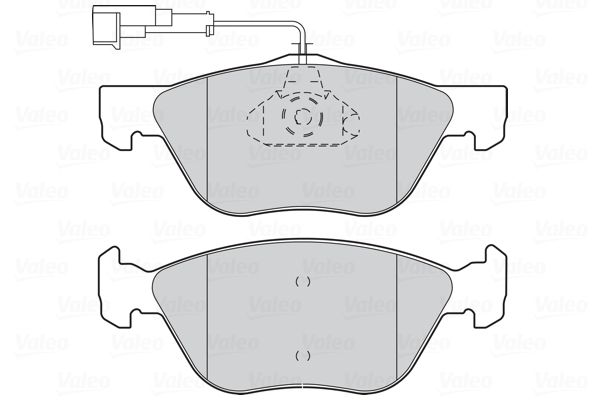 VALEO Комплект тормозных колодок, дисковый тормоз 301065
