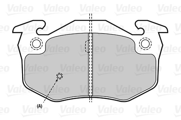 VALEO Комплект тормозных колодок, дисковый тормоз 301080