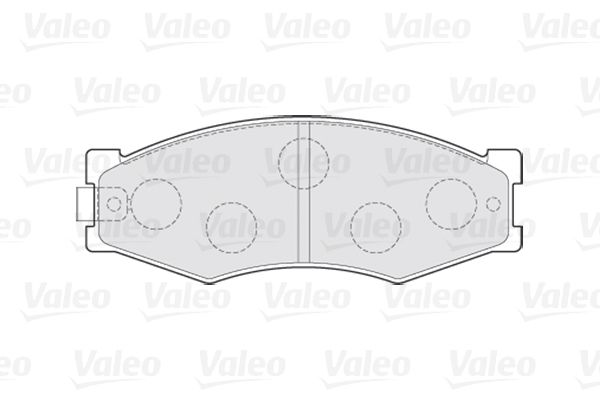 VALEO Комплект тормозных колодок, дисковый тормоз 301123