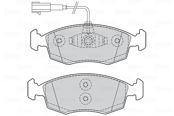 VALEO Комплект тормозных колодок, дисковый тормоз 301298