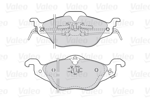 VALEO Комплект тормозных колодок, дисковый тормоз 301322