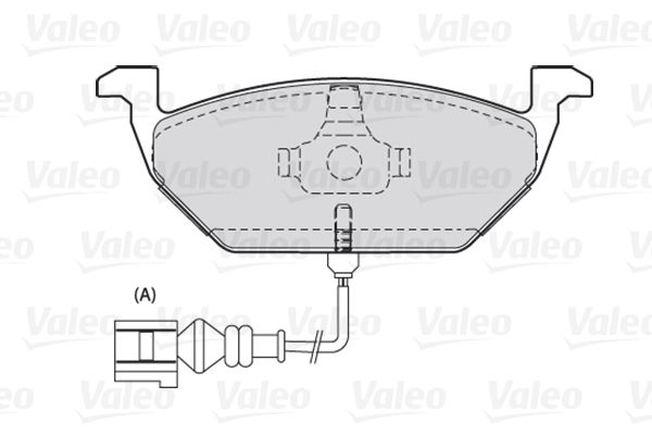 VALEO Комплект тормозных колодок, дисковый тормоз 301332