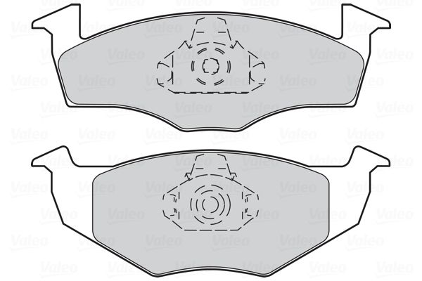 VALEO Комплект тормозных колодок, дисковый тормоз 301403