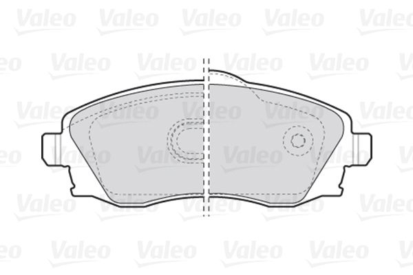 VALEO Комплект тормозных колодок, дисковый тормоз 301456