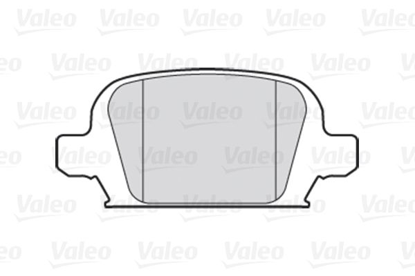 VALEO Комплект тормозных колодок, дисковый тормоз 301457