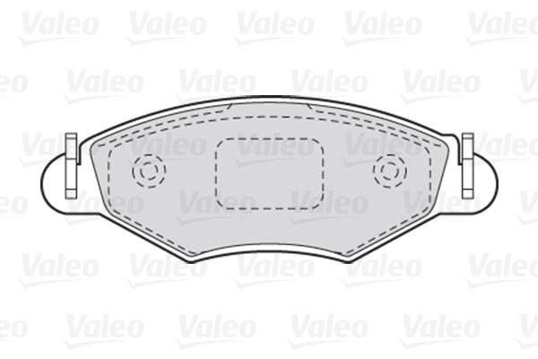 VALEO Комплект тормозных колодок, дисковый тормоз 301461