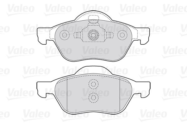 VALEO Комплект тормозных колодок, дисковый тормоз 301471