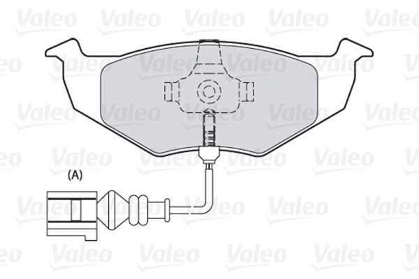 VALEO Комплект тормозных колодок, дисковый тормоз 301488
