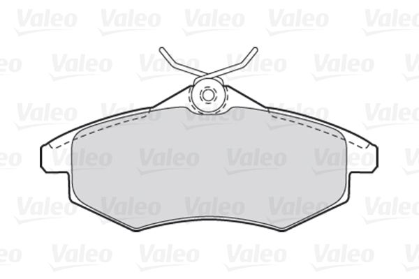 VALEO Комплект тормозных колодок, дисковый тормоз 301500