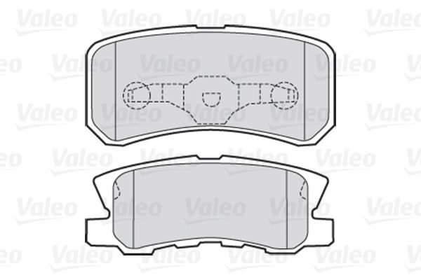 VALEO Piduriklotsi komplekt,ketaspidur 301520