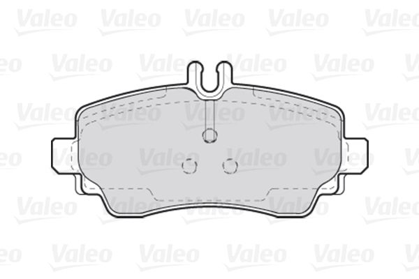 VALEO Piduriklotsi komplekt,ketaspidur 301549