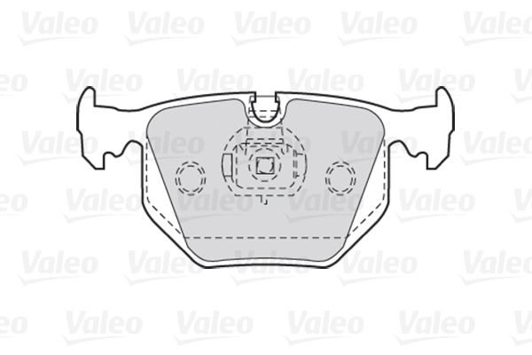 VALEO Комплект тормозных колодок, дисковый тормоз 301580