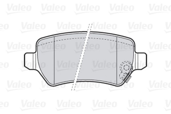 VALEO Комплект тормозных колодок, дисковый тормоз 301584